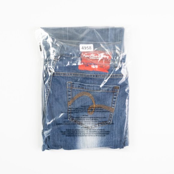 RAW BLUE boot cut jeans w/acid wash detail size 13 - Picture 8 of 8